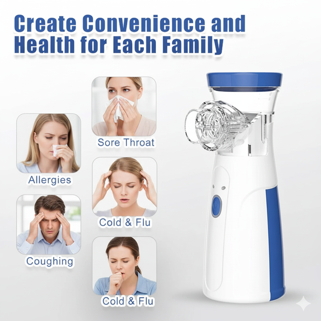 BreathEasy™ Pro - Medical-Grade Portable Nebulizer